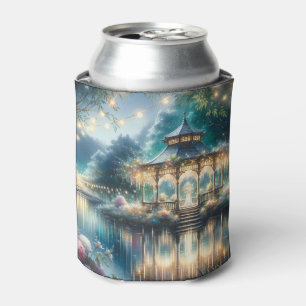 Enfriador De Latas Mirador del Jardín Encantado Reflejo del Crepúscul