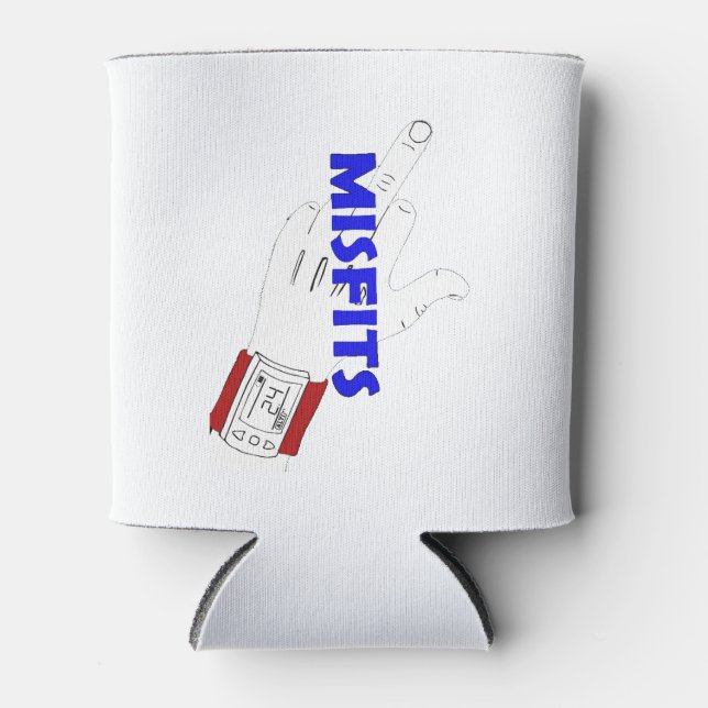 Enfriador De Latas Misfit Refrigerador de bebidas Coozie (Anverso)