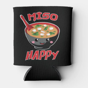 Enfriador De Latas Miso Happy Funny Food Kawaii