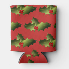 Enfriador De Latas Mistletoe Refrigerador de bebidas rojo y verde