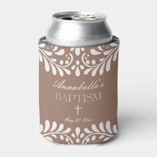Enfriador De Latas Mocha Brown Talavera La Fiesta Española El Bautism