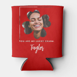 Enfriador De Latas Moda bonito Cherry Red Lucky Shamrock Clover Foto