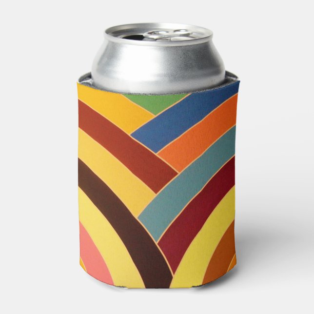 Enfriador De Latas moda chevrs modernos y sofisticados (Lata Anverso)