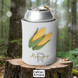 Enfriador De Latas Moda Nombre de maíz crochet moderno en el jardín d
