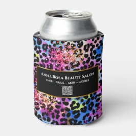 Enfriador De Latas *~* Moda Purpurina LIPS Lugares de leopardo animal