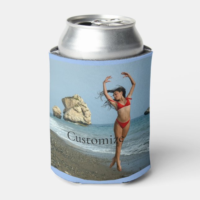 Enfriador De Latas Modelo bikini bailando Thunder_Cove (Lata Anverso)