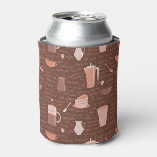 Enfriador De Latas Modelo con los elementos relacionados del café