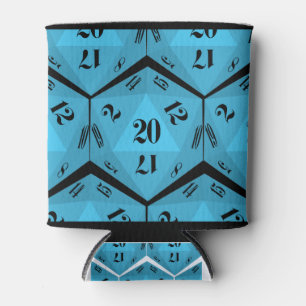 Enfriador De Latas Modelo de Blue-20-Sided-Dice