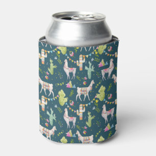 Enfriador De Latas Modelo de la bandera de la llama de la acuarela