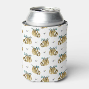 Enfriador De Latas Modelo de la pereza de la acuarela de la empanada