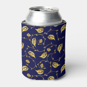Enfriador De Latas Modelo de la sari del pavo real