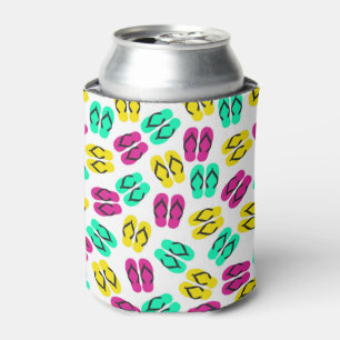 Enfriador De Latas Modelo de neón de los flips-flopes del verano