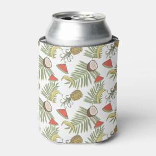 Enfriador De Latas Modelo del bosquejo de la fruta tropical