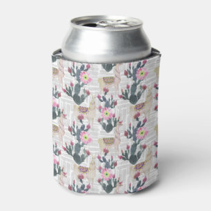 Enfriador De Latas Modelo del cactus de la acuarela