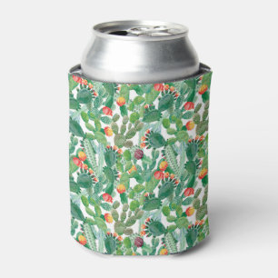 Enfriador De Latas Modelo del cactus de la acuarela