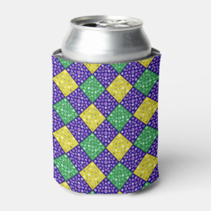 Enfriador De Latas Modelo del carnaval del diamante del Harlequin del