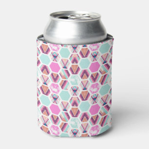 Enfriador De Latas Modelo del hexágono de la acuarela