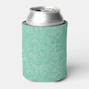 Enfriador De Latas Modelo del Peony de la turquesa