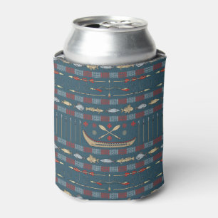 Enfriador De Latas Modelo étnico de la pesca
