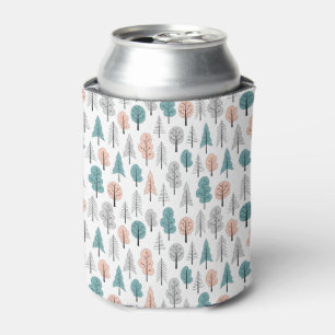 Enfriador De Latas Modelo lindo del bosque del Doodle