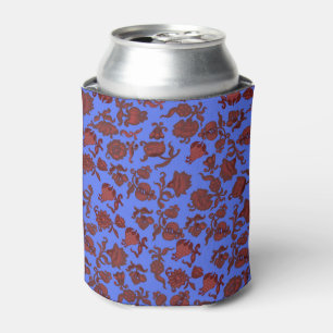 Enfriador De Latas Modelo moderno Damasco pintado de rojo rosa azul