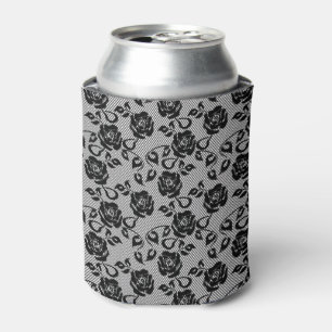 Enfriador De Latas Modelo negro del cordón en el fondo blanco