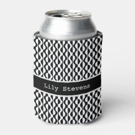 Enfriador De Latas Modelo negro y blanco personalizado, Curvy