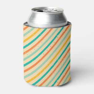 Enfriador De Latas Modelo rayado del grunge retro