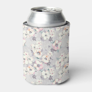 Enfriador De Latas Modelo rosado suave de la acuarela
