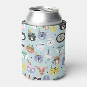 Enfriador De Latas Modelo tribal lindo de la cara