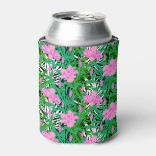 Enfriador De Latas Modelo tropical con las flores de la selva