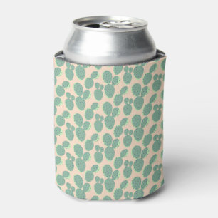Enfriador De Latas Modelo verde y rosado del cactus