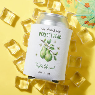 Enfriador De Latas Moderno Brunch Greenery Perfect Pear Bridal Ducha