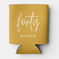 Moderno guión elegante de 40 años simple