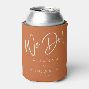 Enfriador De Latas Moderno, hacemos un elegante Boda Naranja quemado