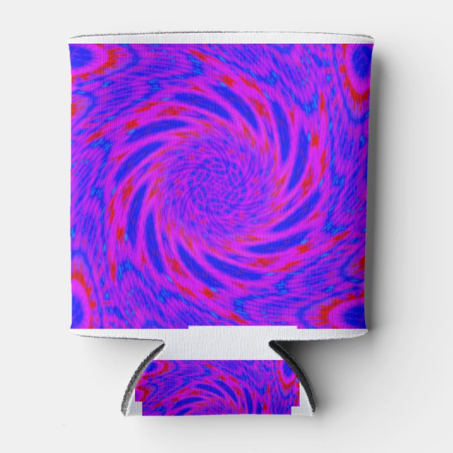 ENFRIADOR DE LATAS MODERNO MANDALA COLOR ROSA (Anverso)