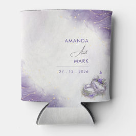 Enfriador De Latas Moderno Minimal Purple Lilac Trendy