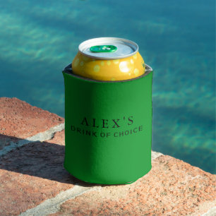 Enfriador De Latas Moderno Personalizado Verde