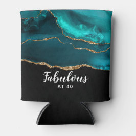 Enfriador De Latas Moderno y elegante Agate Verde azulado fabuloso a 