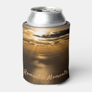 Enfriador De Latas Momentos románticos puesta de sol foto del océano
