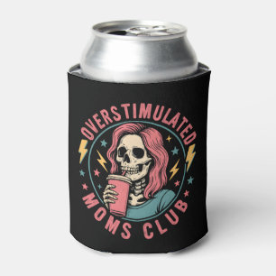 Enfriador De Latas Moms Club Skull Desordenado Mamá Vida