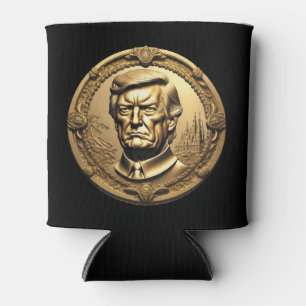 Enfriador De Latas Moneda de Moneda de Arte Colectiva de Oro de TRUMP