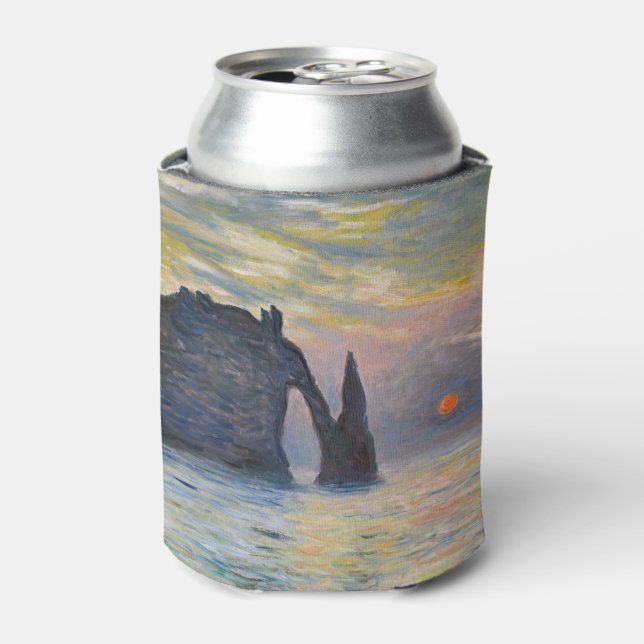 Enfriador De Latas Monet - Manneport, acantilado en Etretat, Sunset (Lata Anverso)