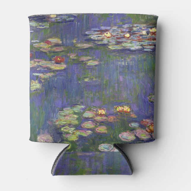 Enfriador De Latas Monet Water Lilies Masterpiece Pintura (Anverso)