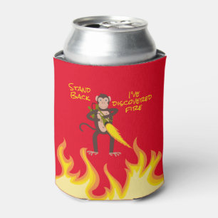 Enfriador De Latas Mono con flametrower