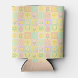 Enfriador De Latas Mono patrón de Pascua/primavera lindo