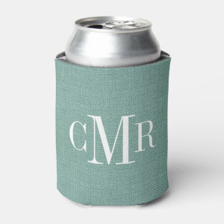 Enfriador De Latas Monograma clásico de Aqua Rustic