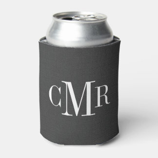 Enfriador De Latas Monograma clásico de carbón vegetal ruso