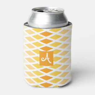 Enfriador De Latas Monograma de Diamante Ombre Sunshine