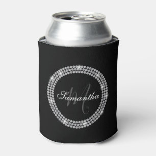 Enfriador De Latas Monograma de diamantes